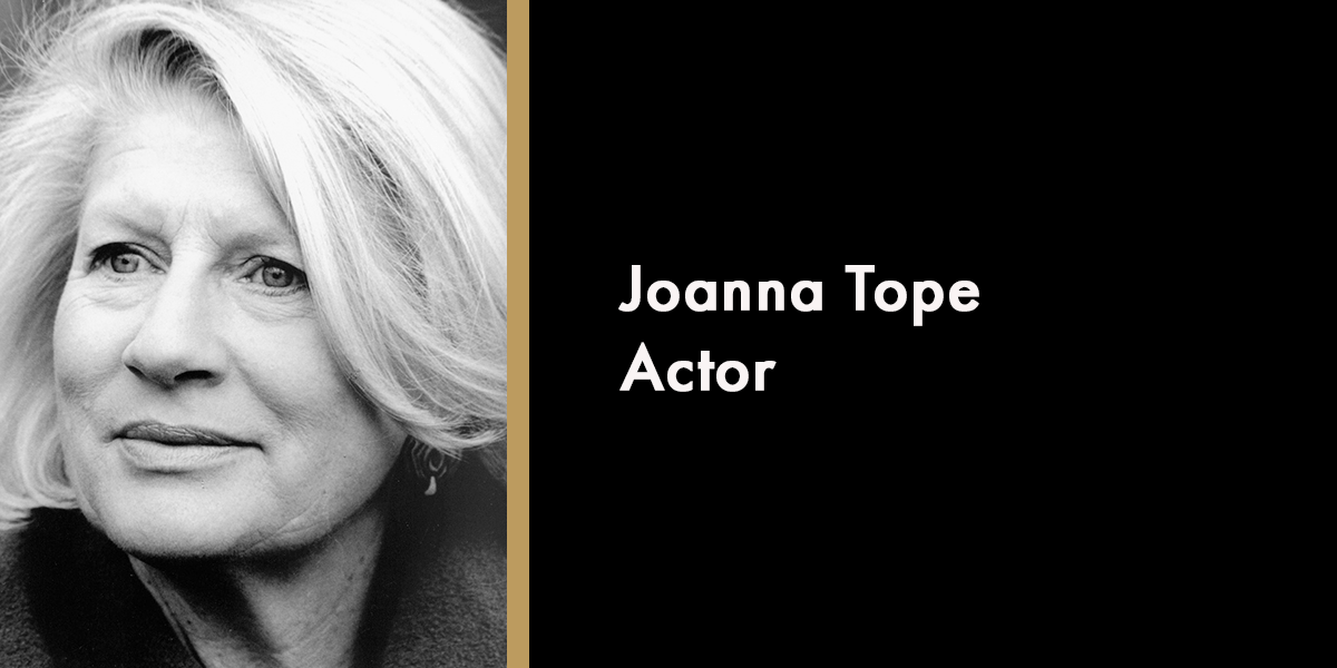 Joanna Tope - Actor