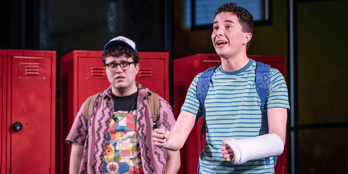 DEAR EVAN HANSEN UK TOUR. Tom Dickerson Jared Keinman and Ryan Kopel Evan Hansen. Photo Marc Brenner 1200x600 1 1