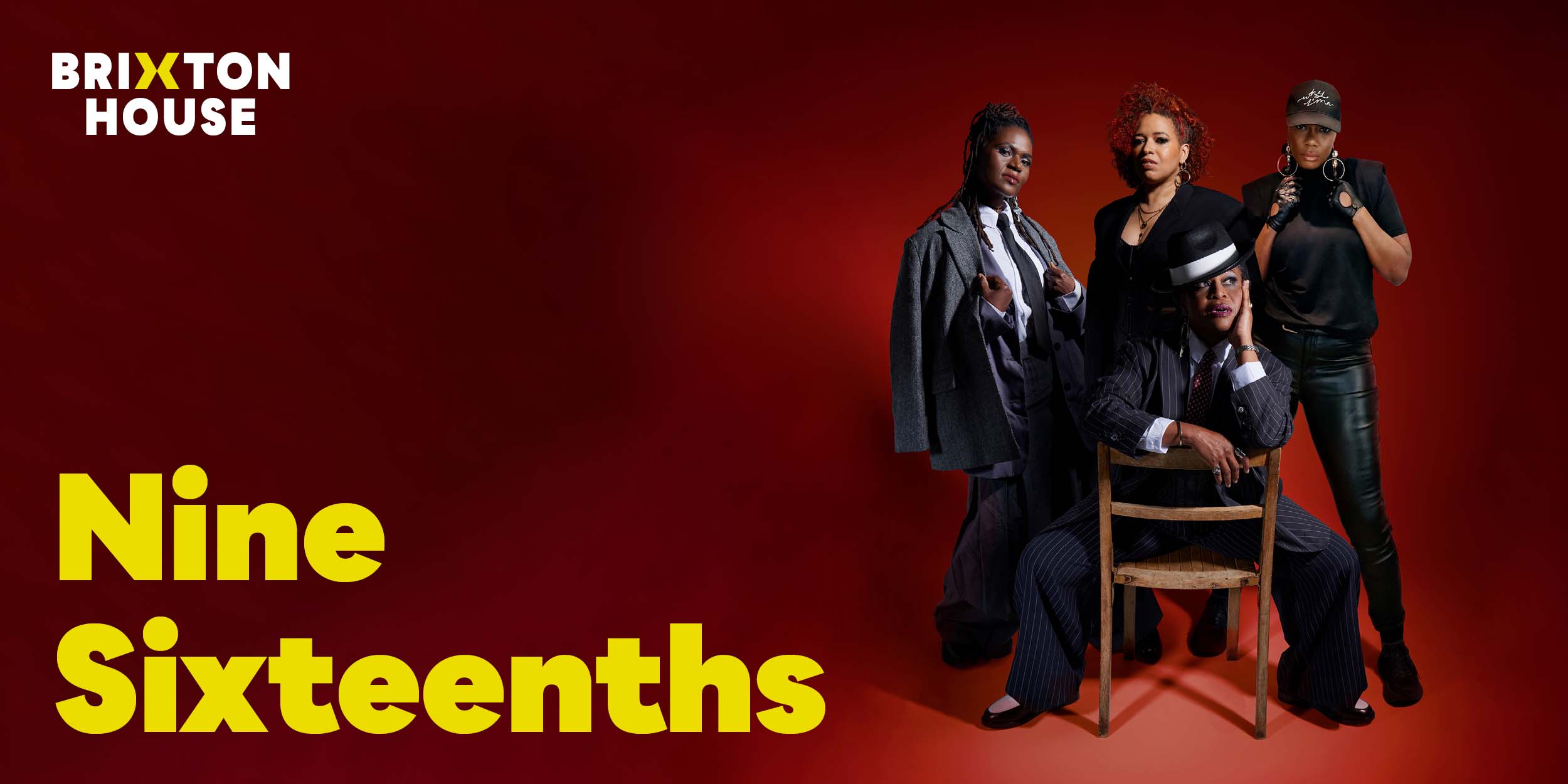 A graphic featuring the text "Nine Sixteenths" on a textured background with subtle gradients in blue and grey.