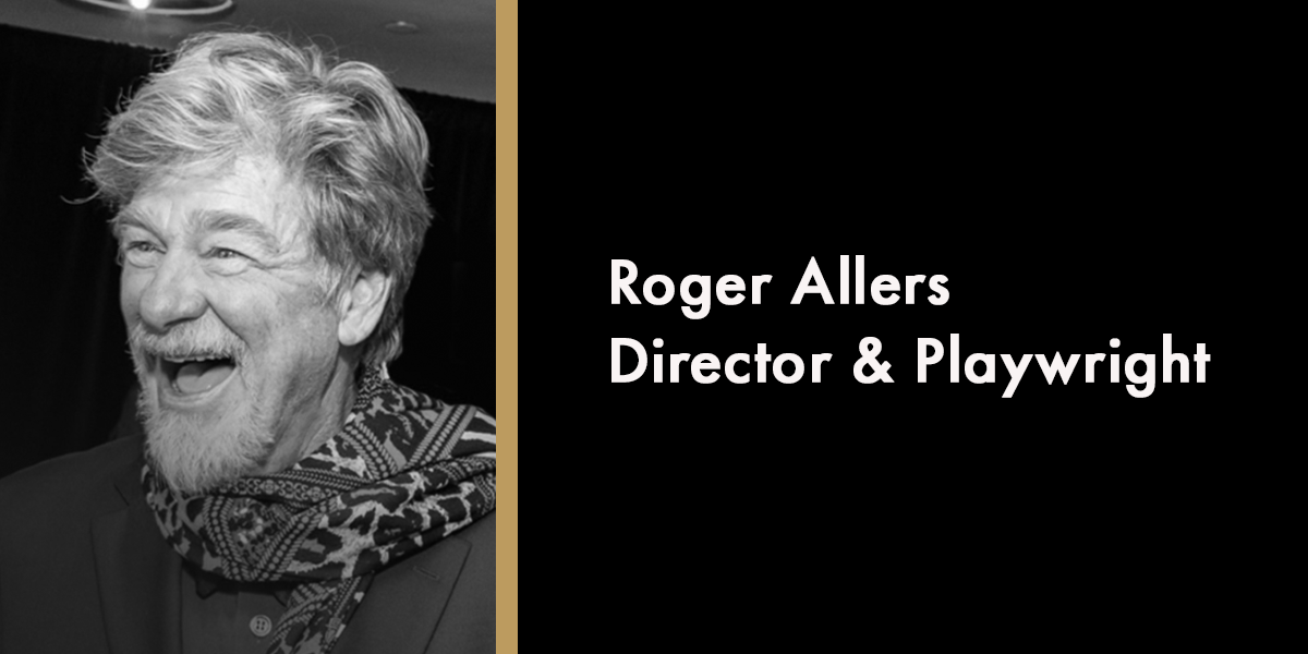 Roger Allers, in a formal pose, wearing a dark suit, with a solemn expression against a neutral background.